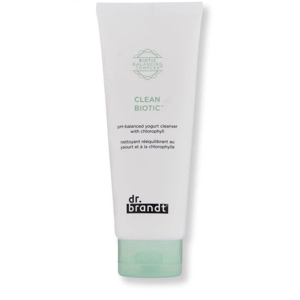 Dr Brandt Clean Biotic PH Balanced Yogurt Cleanser Chlorophyll 3.5oz FULL Size